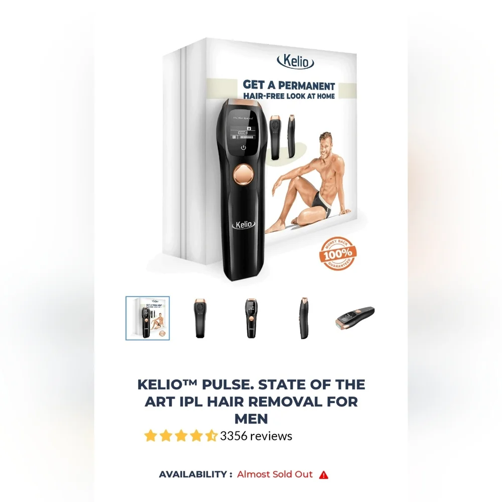 Kelio Pulse Hair Removal Handset (IPL)